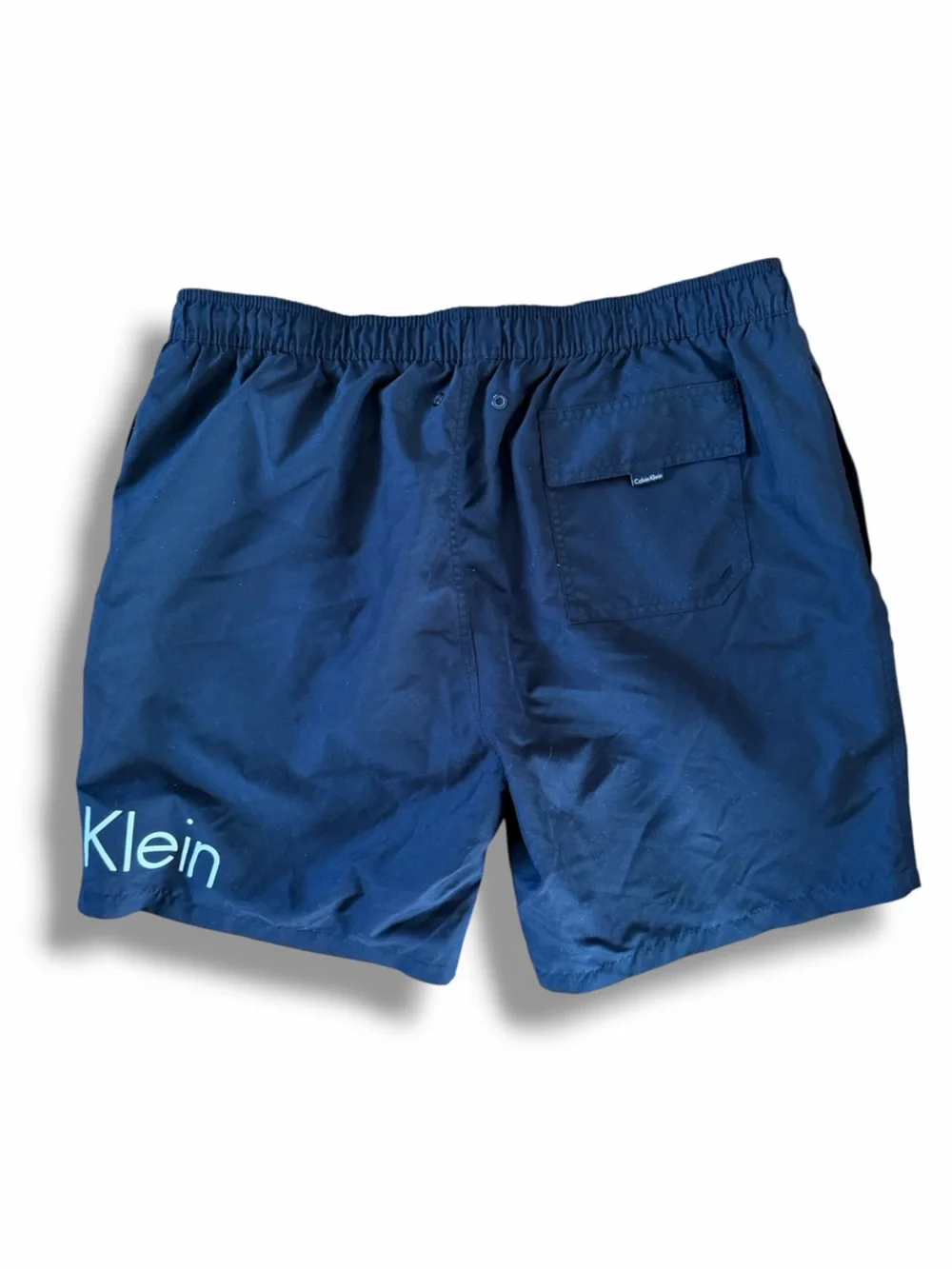 Calvin Klein Signature Black Men's Brief Lined Swim Trunks Shorts Pockets Sz XXL
